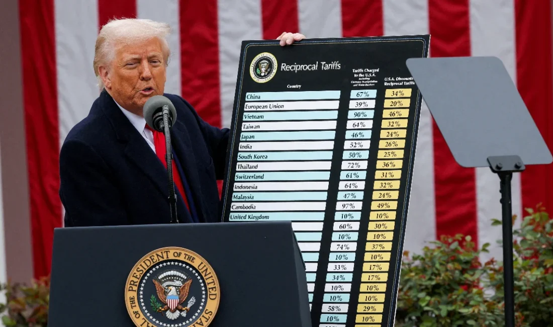 Donald Trump'ın açıkladığı yüksek tarifeler, ABD piyasalarında büyük bir düşüşe