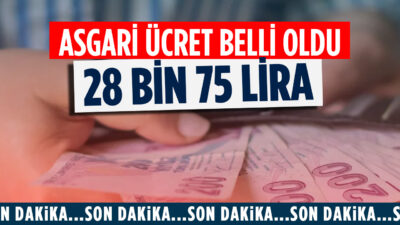 2026 yılı yeni asgari ücret net 28.075 TL olarak açıklandı.