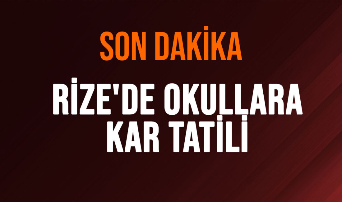 Rize Valiliği, yoğun kar yağışı ve buzlanma riski nedeniyle 2