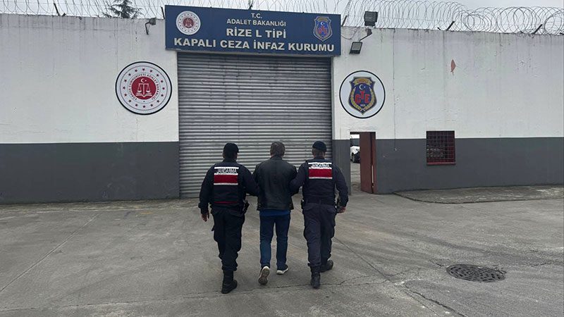 Rize İl Jandarma Komutanlığı, İyidere ve Ardeşen'de yaptığı operasyonlarla hakkında