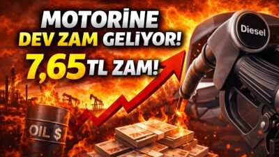 Motorine pazar gecesinden itibaren 7 lira 65 kuruşluk dev zam