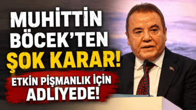 Antalya Büyükşehir Belediye Başkanı Muhittin Böcek, sürpriz bir kararla etkin
