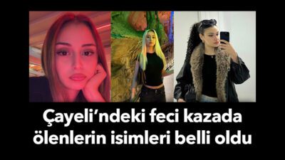 Rize Çayeli’nde Karadeniz Sahil Yolu’nda iki otomobil ile bir minibüsün