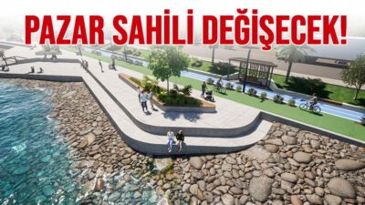 Rize'nin Pazar ilçesinde sahili halkla buluşturacak olan dev Kordon Projesi'nde