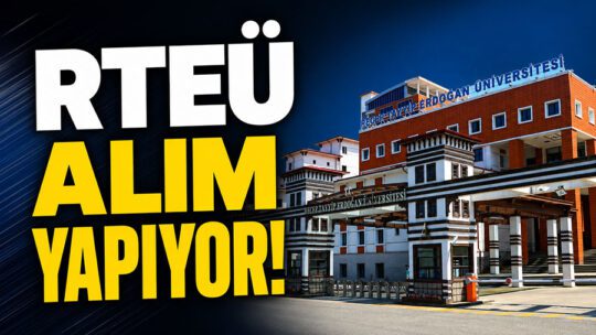 RTEÜ 21 sözleşmeli personel alımı başladı! Mülakatsız, doğrudan 2024 KPSS