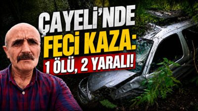 Rize'nin Çayeli ilçesine bağlı Buzlupınar Köyü'nde gece yarısı kontrolü kaybeden
