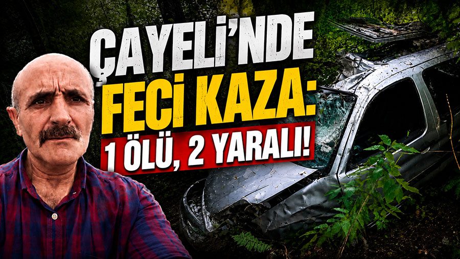 Rize'nin Çayeli ilçesine bağlı Buzlupınar Köyü'nde gece yarısı kontrolü kaybeden