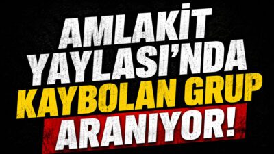 Rize'nin Çamlıhemşin ilçesindeki Amlakit Yaylası'nda yürüyüşe çıktıktan sonra yollarını kaybeden