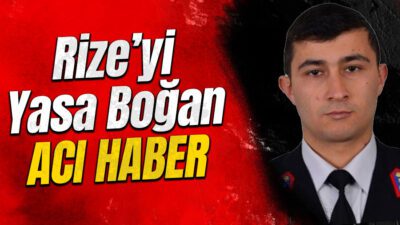 Rize İl Jandarma Komutanlığı emrinde görevli Uzman Çavuş Sinan Karaçoban,