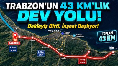 Trabzon trafiğine kalıcı çözüm sunacak olan Güney Çevre Yolu Projesi
