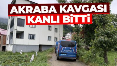 Trabzon'un Düzköy ilçesinde akrabalar arasında çıkan silahlı kavgada bir kişi