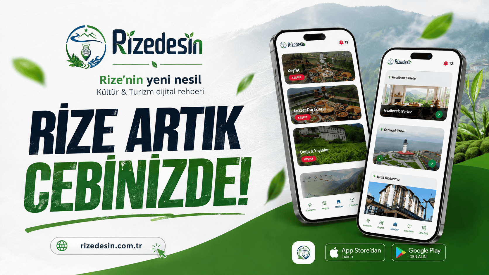 Rize'nin gezilecek yerleri, konaklama tesisleri, yöresel lezzetleri ve gezi rotaları