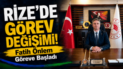 Rize İl Tarım ve Orman Müdürlüğü görevine atanan Fatih Önlem