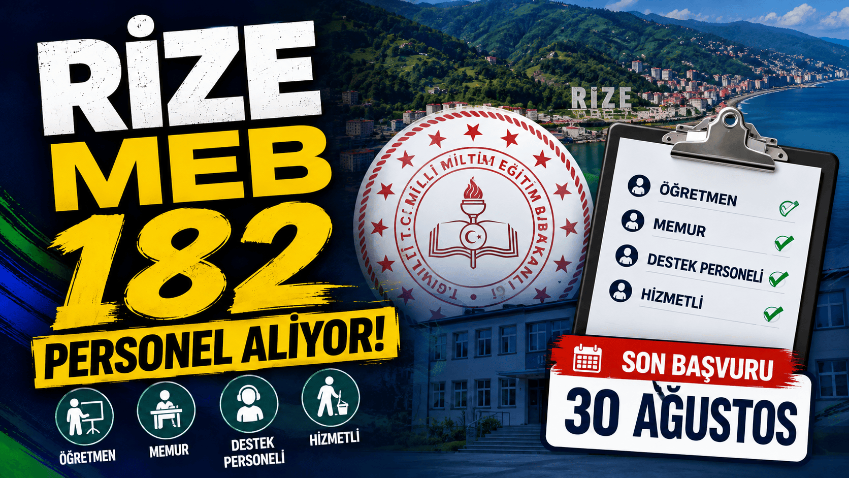 Meta Açıklaması (Description): Rize'de okulların bahçe bakımı ve çevre düzenlemesi