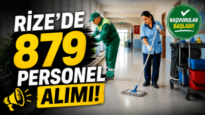 Rize’deki okullarda görevlendirilecek 879 TYP personeli için başvuru takvimi netleşti.