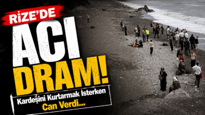 Rize'nin Çayeli ilçesinde dalgalara kapılan iki kardeşten acı haber! Kardeşini