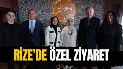 Cumhurbaşkanı Erdoğan, dinlenmek için Rize’nin Güneysu ilçesindeki Handüzü Yaylası’nı tercih