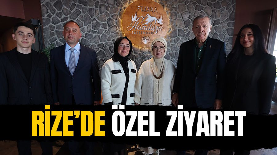 Cumhurbaşkanı Erdoğan, dinlenmek için Rize’nin Güneysu ilçesindeki Handüzü Yaylası’nı tercih