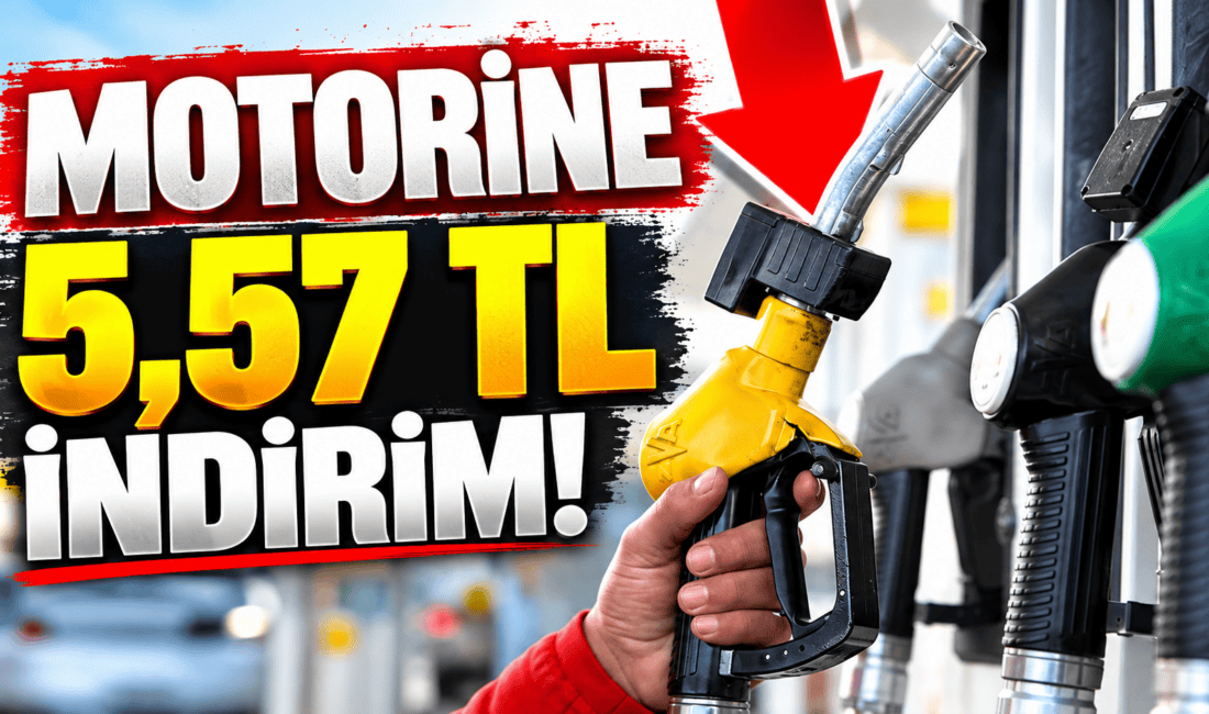 Motorin fiyatlarında 5,57 TL indirim yapıldı! Brent petroldeki düşüş sonrası