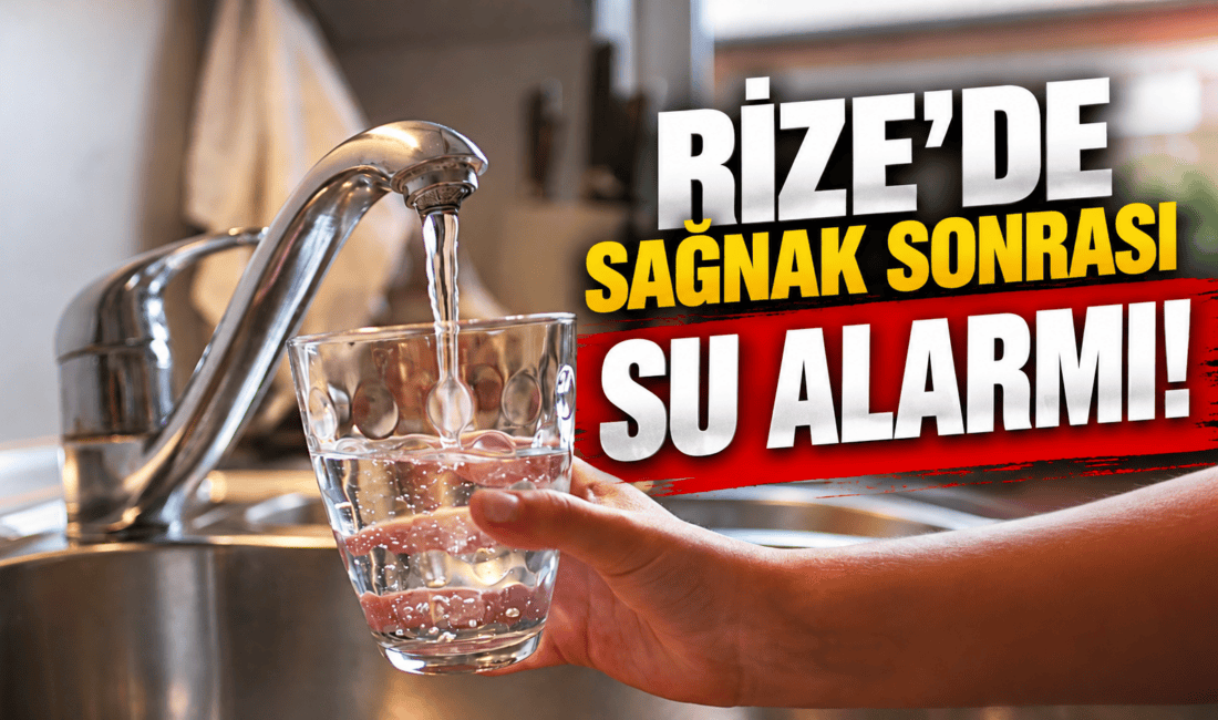Rize İl Sağlık Müdürlüğü, şiddetli yağışların ardından içme sularına yönelik