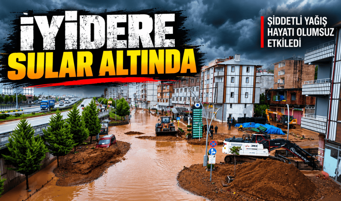 Rize genelinde dün akşamdan itibaren etkisini artıran şiddetli yağışlar, su