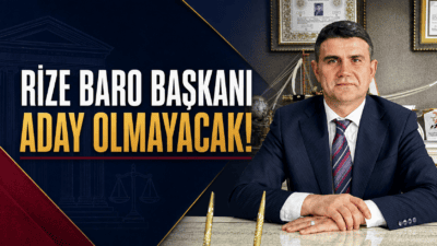 Rize Baro Başkanı Av. Ümit Peçe, Ekim ayında gerçekleşecek olan