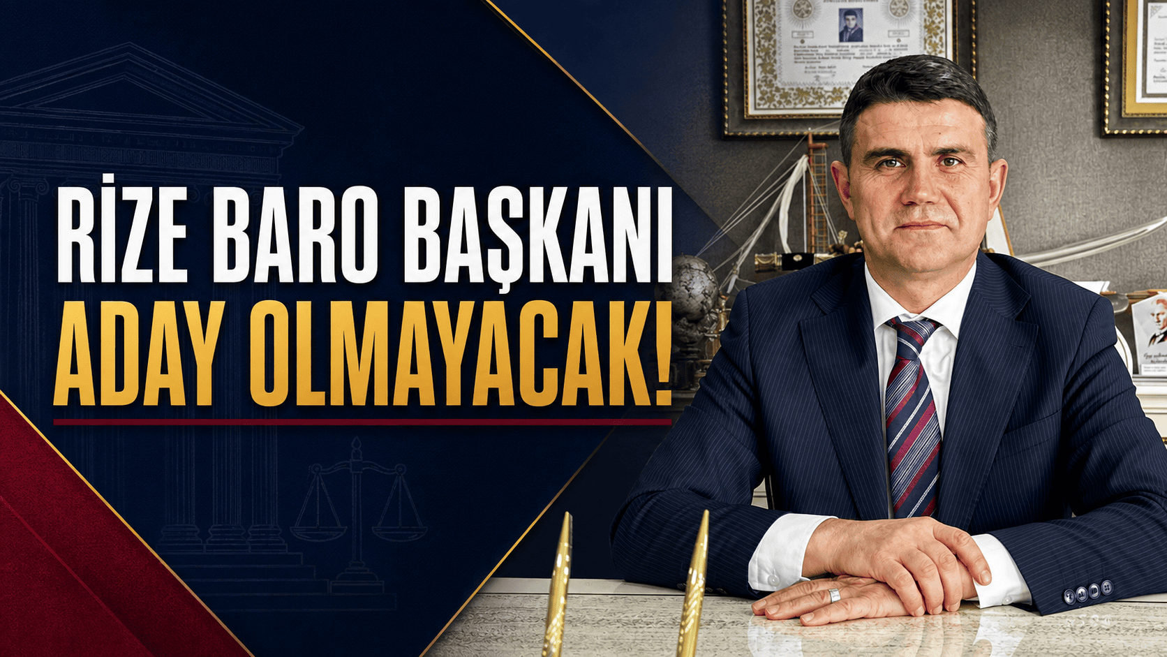 Rize Baro Başkanı Av. Ümit Peçe, Ekim ayında gerçekleşecek olan