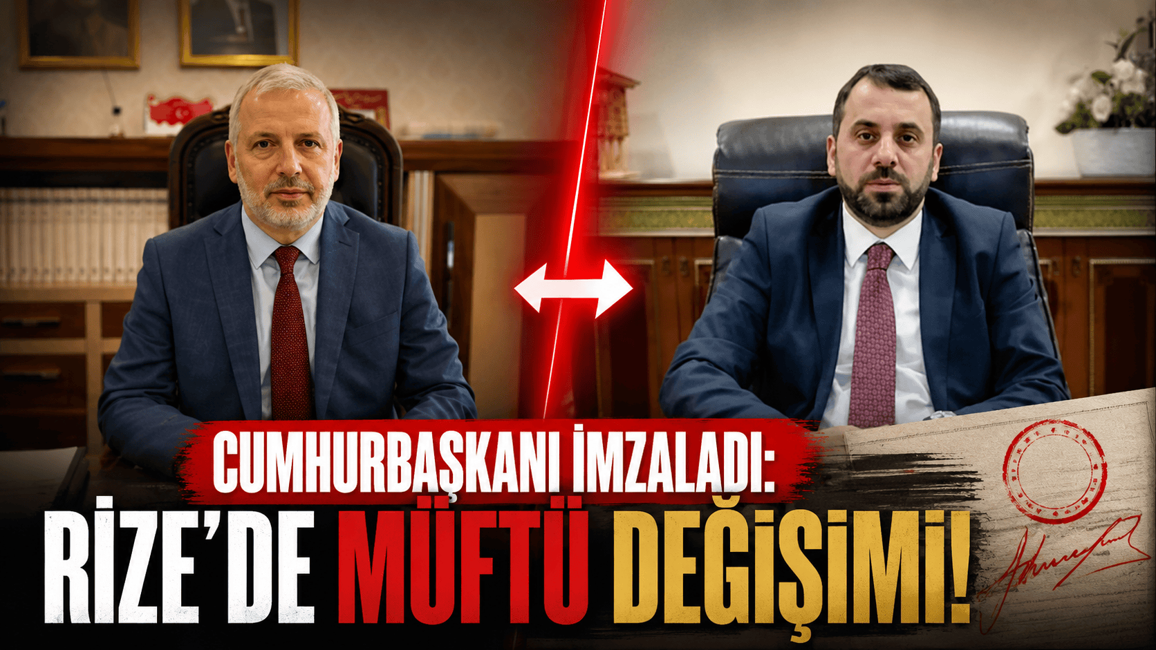 Cumhurbaşkanlığı kararnamesiyle Rize İl Müftüsü Naci Çakmakçı Yalova’ya atanırken, Yalova