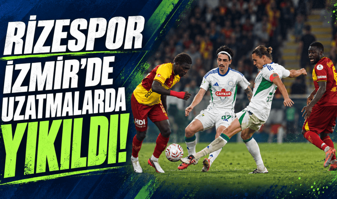 Trendyol Süper Lig’de Çaykur Rizespor, Göztepe deplasmanından 2-2’lik beraberlikle döndü.