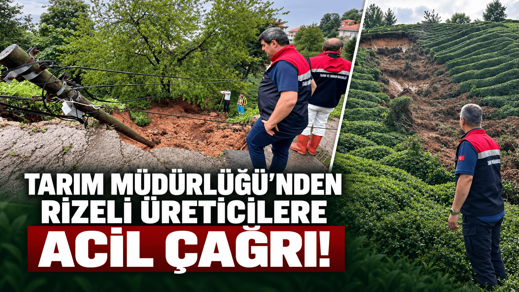 Rize'de şiddetli yağış ve heyelanlardan etkilenen Pazar ve İyidere'de zarar
