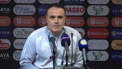 Çaykur Rizespor Yardımcı Antrenörü Ekrem Dağ, olaylı mücadelenin ardından hakem