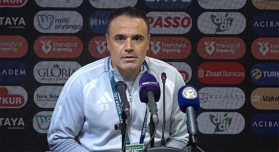 Çaykur Rizespor Yardımcı Antrenörü Ekrem Dağ, olaylı mücadelenin ardından hakem