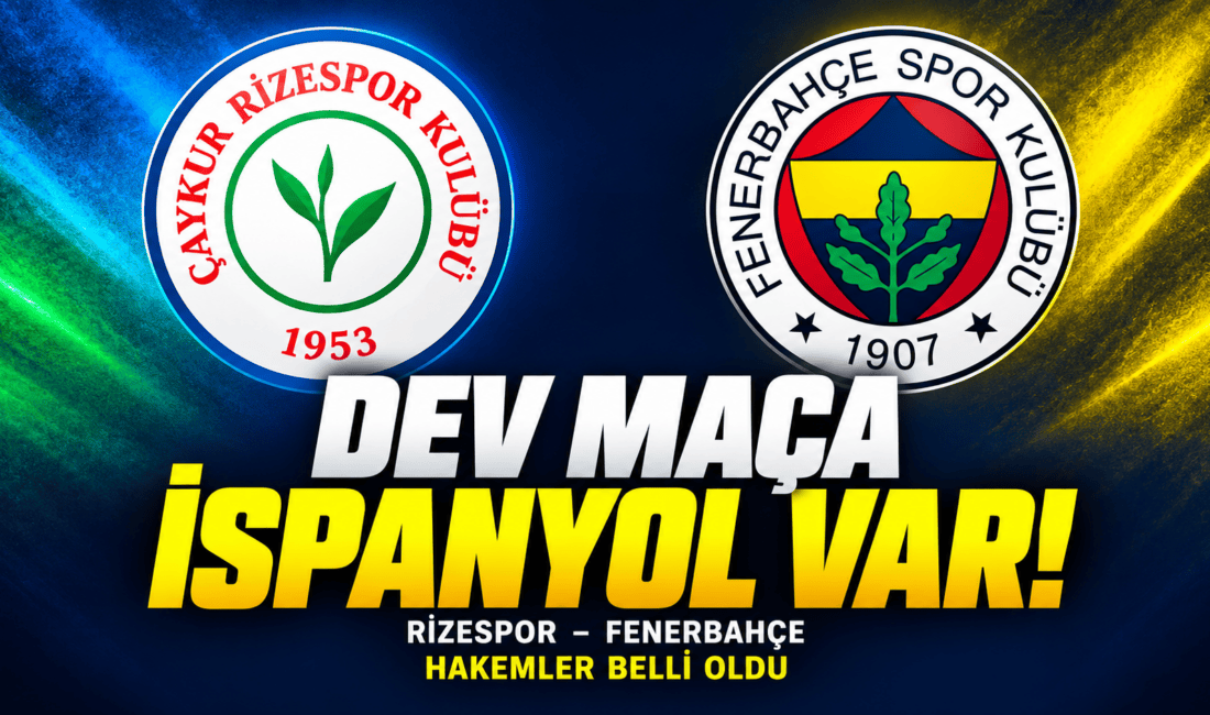 Trendyol Süper Lig 7. haftasındaki dev Çaykur Rizespor - Fenerbahçe