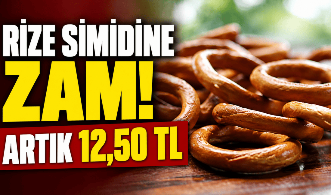 Rize'nin coğrafi işaret tescilli ünlü "Kel Simidi" artan un, maya