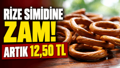 Rize'nin coğrafi işaret tescilli ünlü "Kel Simidi" artan un, maya