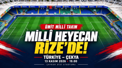 Ümit Millî Takım’ın Çekya Maçı Rize’de Oynanacak: Çaykur Didi Stadyumu