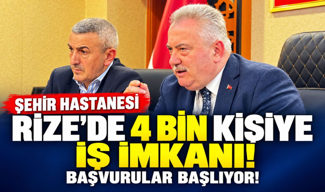 AK Parti Rize İl Başkanı Katmer Müjdeyi Verdi: Şehir Hastanesi’ne