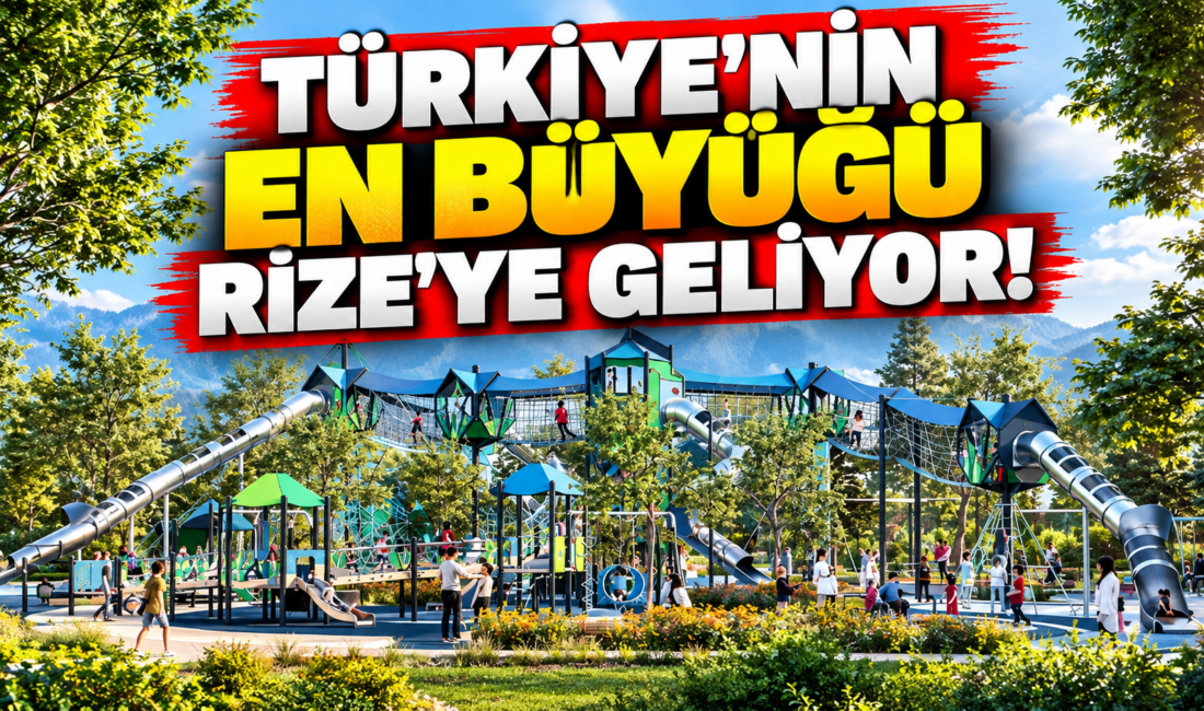 Rize Belediye Başkanı Rahmi Metin, Rize Millet Bahçesi içerisinde yapımı