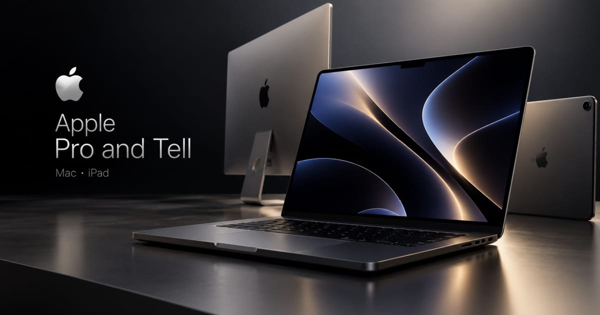 Apple, 28 Ekim'deki Pro and Tell etkinliğinde dokunmatik ekranlı ilk