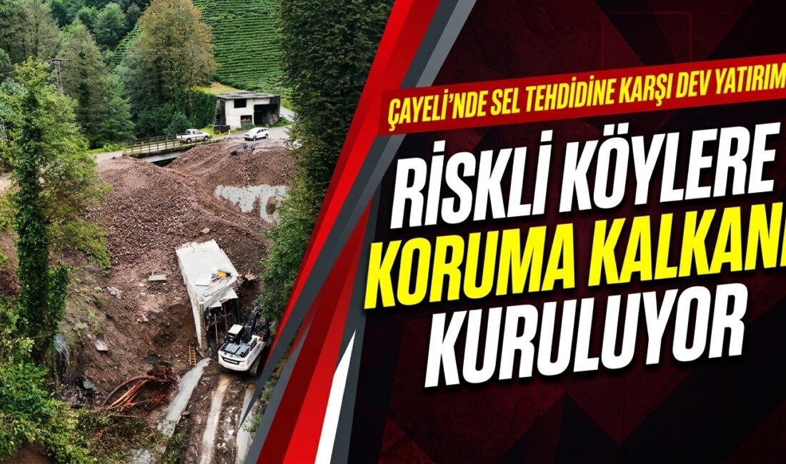 DSİ, Rize'nin Çayeli ilçesinde yerleşim yerlerini taşkın riskinden korumak amacıyla