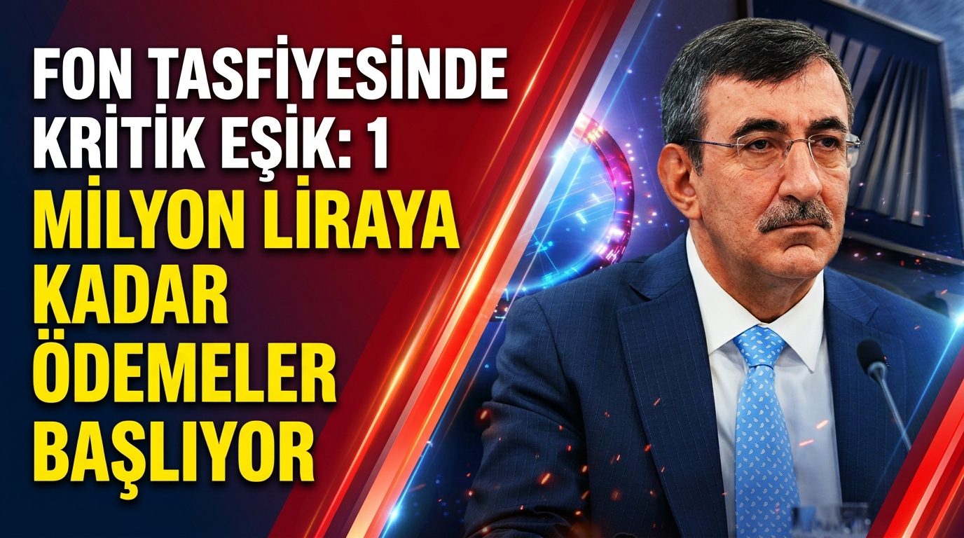 Tasfiye edilen fonlarda 1 milyon liraya kadar olan ödemelerin cuma