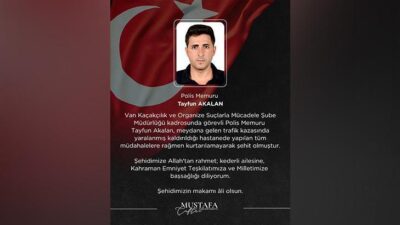 Van KOM Şube Müdürlüğü bünyesinde görev yapan Polis Memuru Tayfun