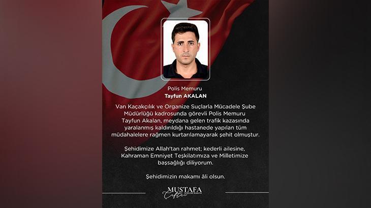 Van KOM Şube Müdürlüğü bünyesinde görev yapan Polis Memuru Tayfun