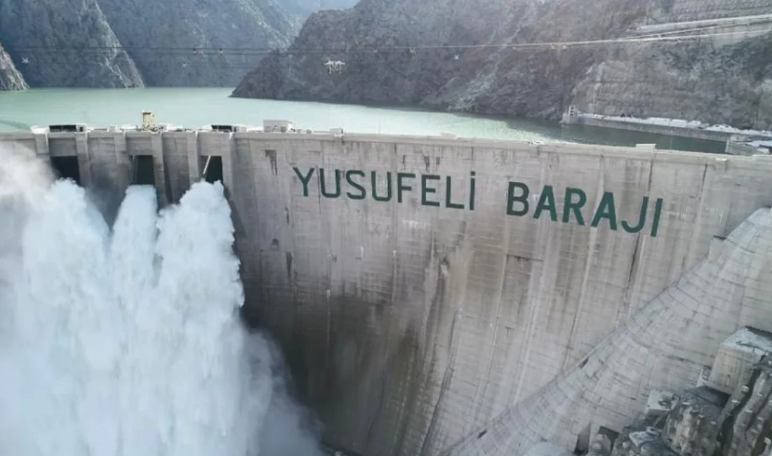Kuraklığa rağmen 2025'te rekor kıran Yusufeli Barajı, Türkiye'nin hidroelektrik enerjisinin