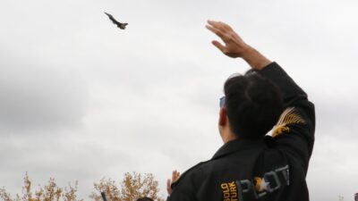 Eskişehir'de Cumhuriyet Bayramı kutlamaları kapsamında düzenlenen SOLOTÜRK gösterisi nefes kesti.