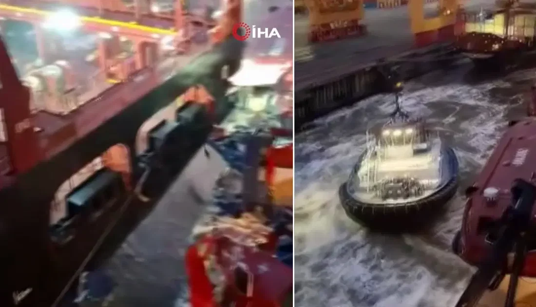 Almanya'da 3 binden fazla kişinin bulunduğu dev kruvaziyer fırtına sebebiyle