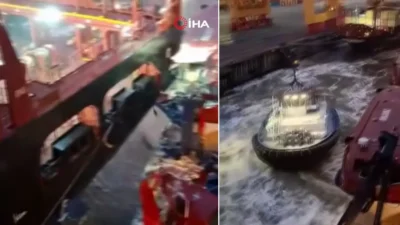 Almanya'da 3 binden fazla kişinin bulunduğu dev kruvaziyer fırtına sebebiyle