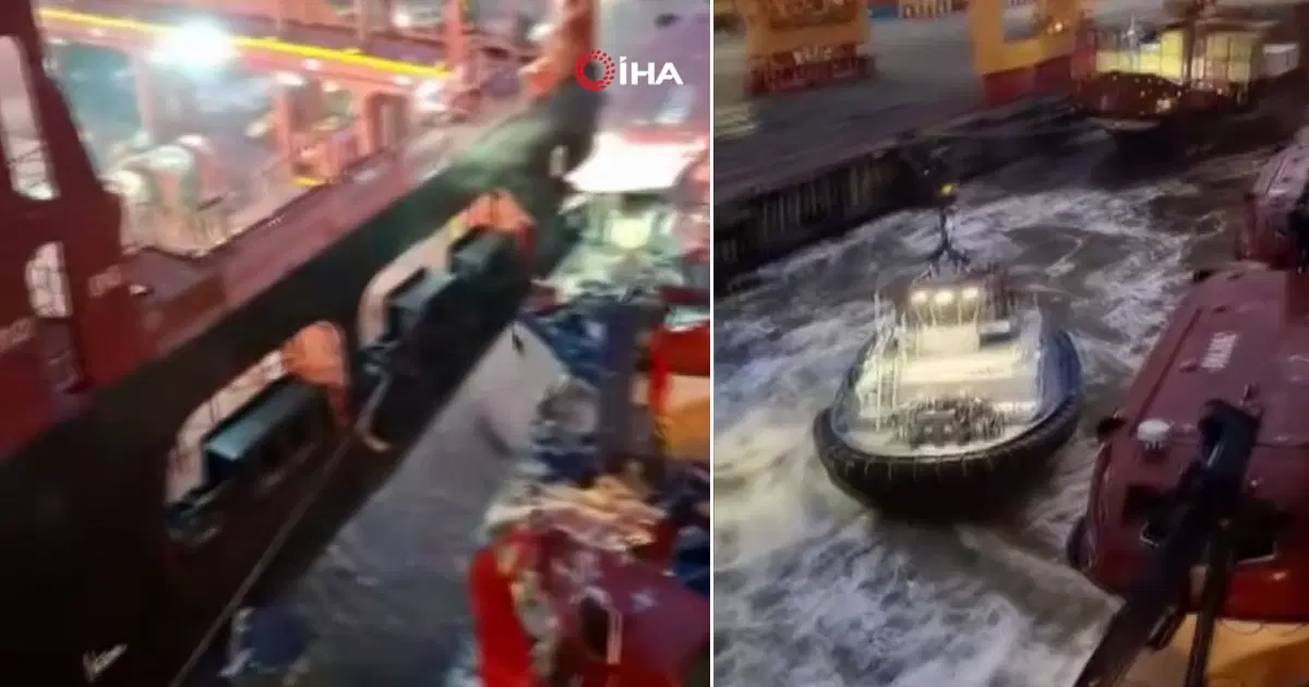 Almanya'da 3 binden fazla kişinin bulunduğu dev kruvaziyer fırtına sebebiyle