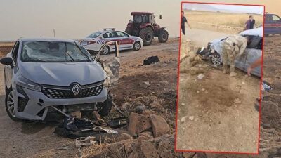Mardin'in Nusaybin ilçesinde kontrolden çıkarak su kanalına devrilen otomobildeki 4'ü
