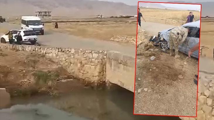 Mardin'in Nusaybin ilçesinde sulama kanalına uçan otomobildeki 4'ü çocuk 6